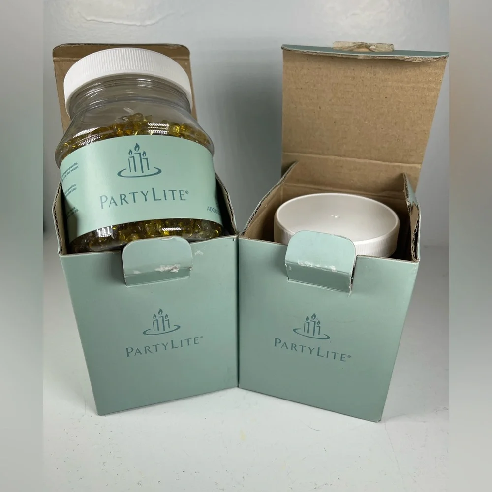 🆕Partylite P8724 Gold Dazzle Beads W/Scoop‎ NOS VTG Y2K candle decor 17OZ jar